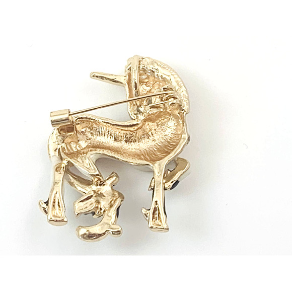 Sweet Enamel & Rhinestone Unicorn Brooch / Pin - A Touch of Myth & Romance - Picture 4 of 5